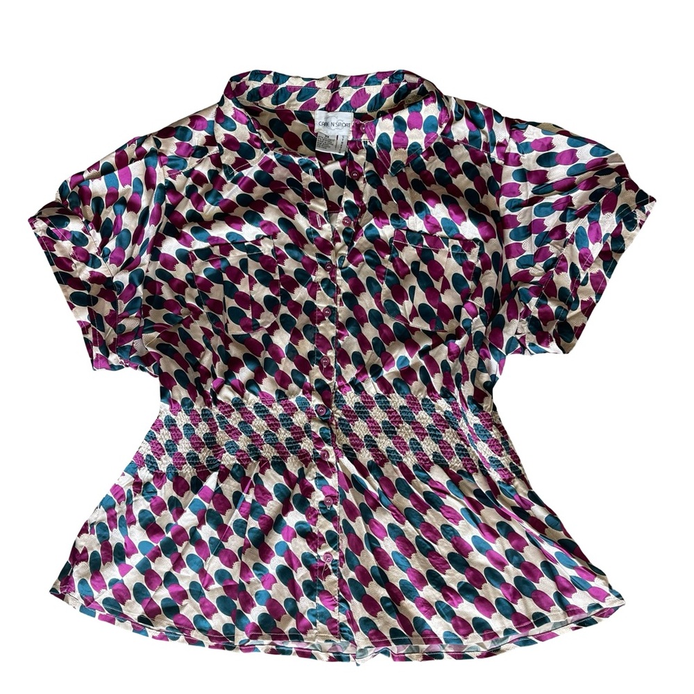 Y2K Peplum Blouse 3X